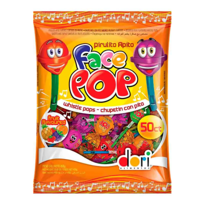 Pirulito Facepop Apito 450G