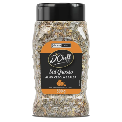 Sal Grosso Cebola Alho E Sal D Chefe Kisabor 12X500G