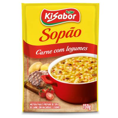 Sopao De Carne Com Legumes Kisabor 15X150G