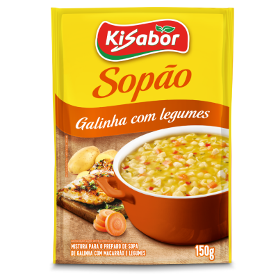 Sopao De Galinha Com Legumes Kisabor 15X150G